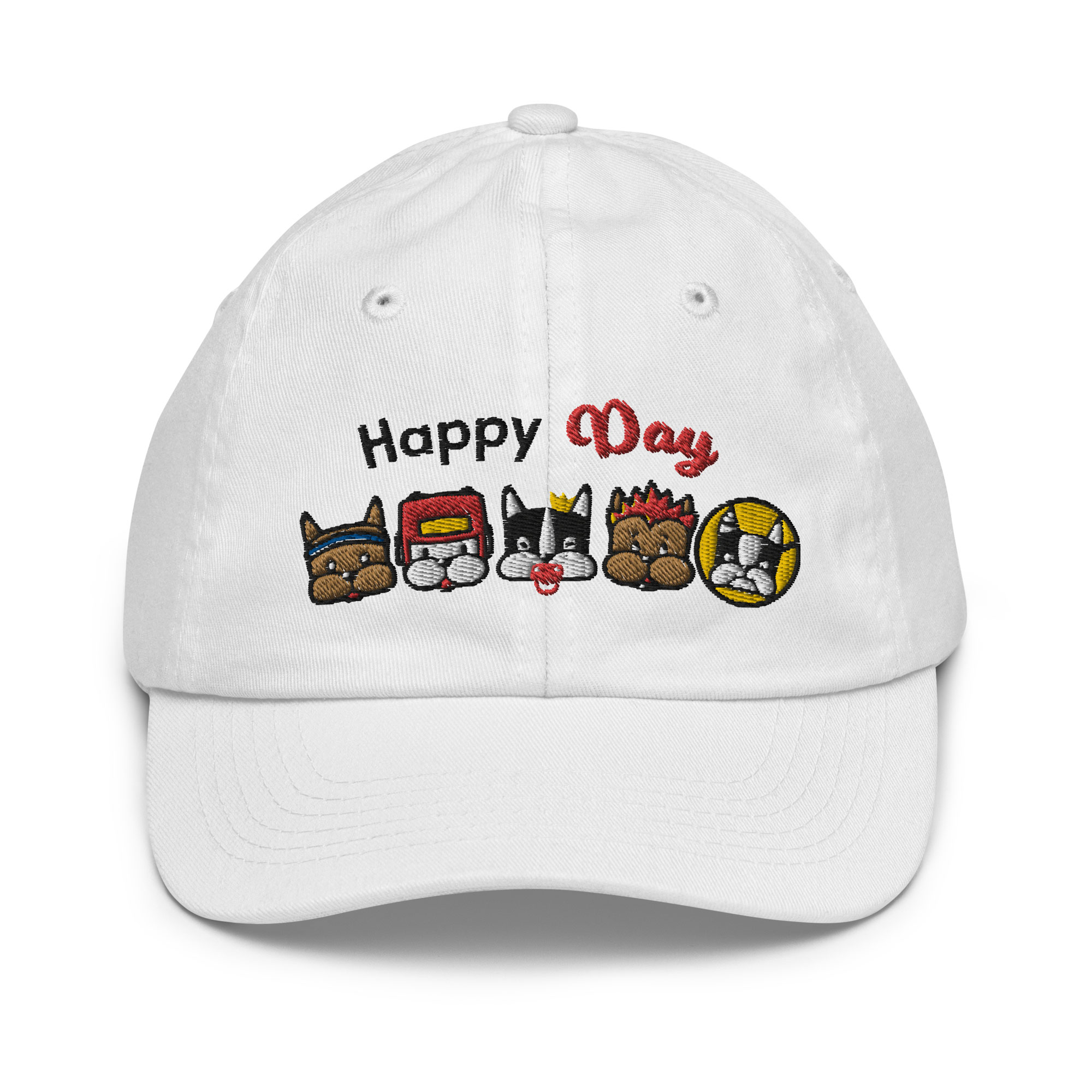 Youth baseball cap Group white