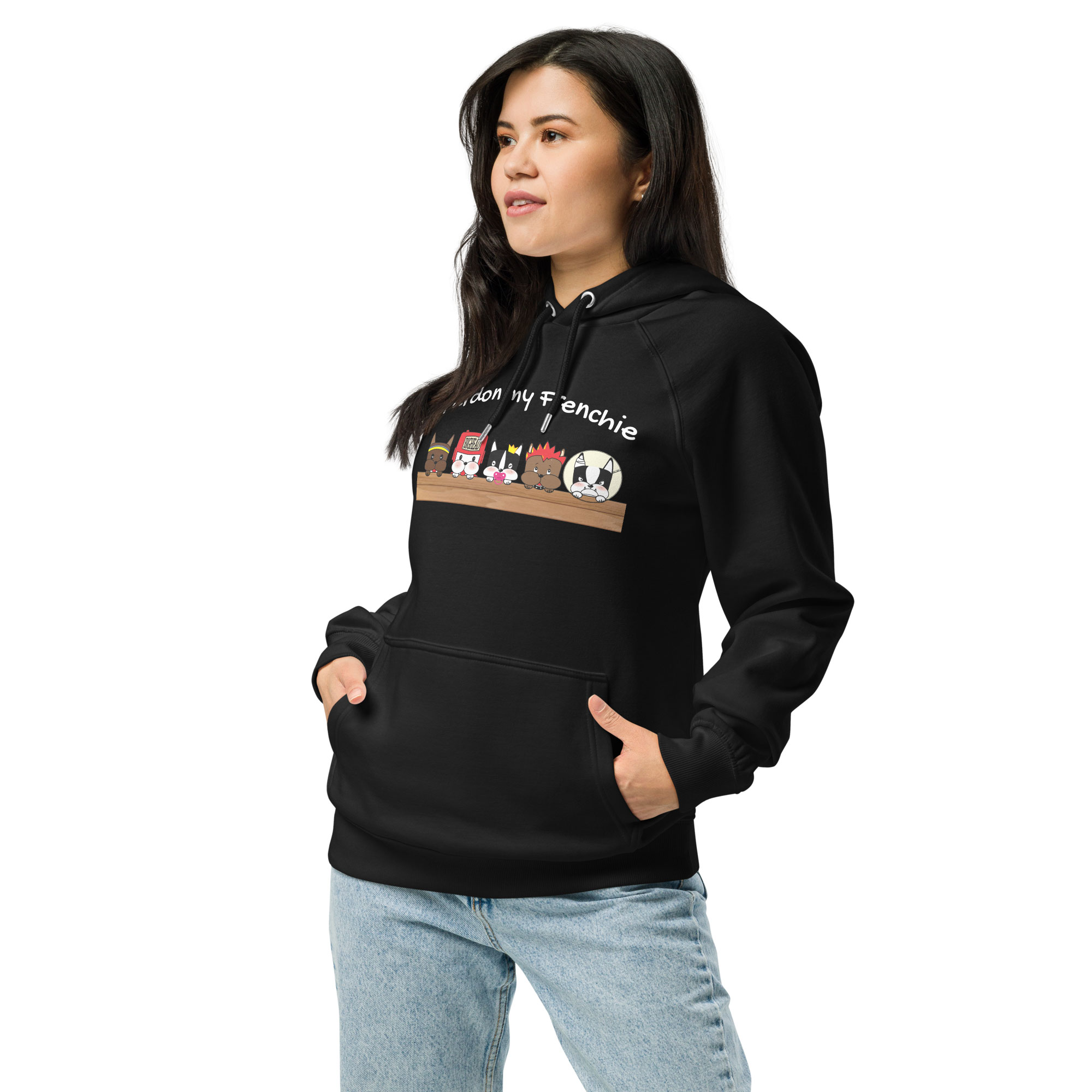 Unisex ECO Hoodie front woman