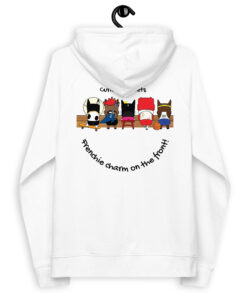 Unisex ECO Hoodie back white