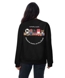 sweatshirt black back woman