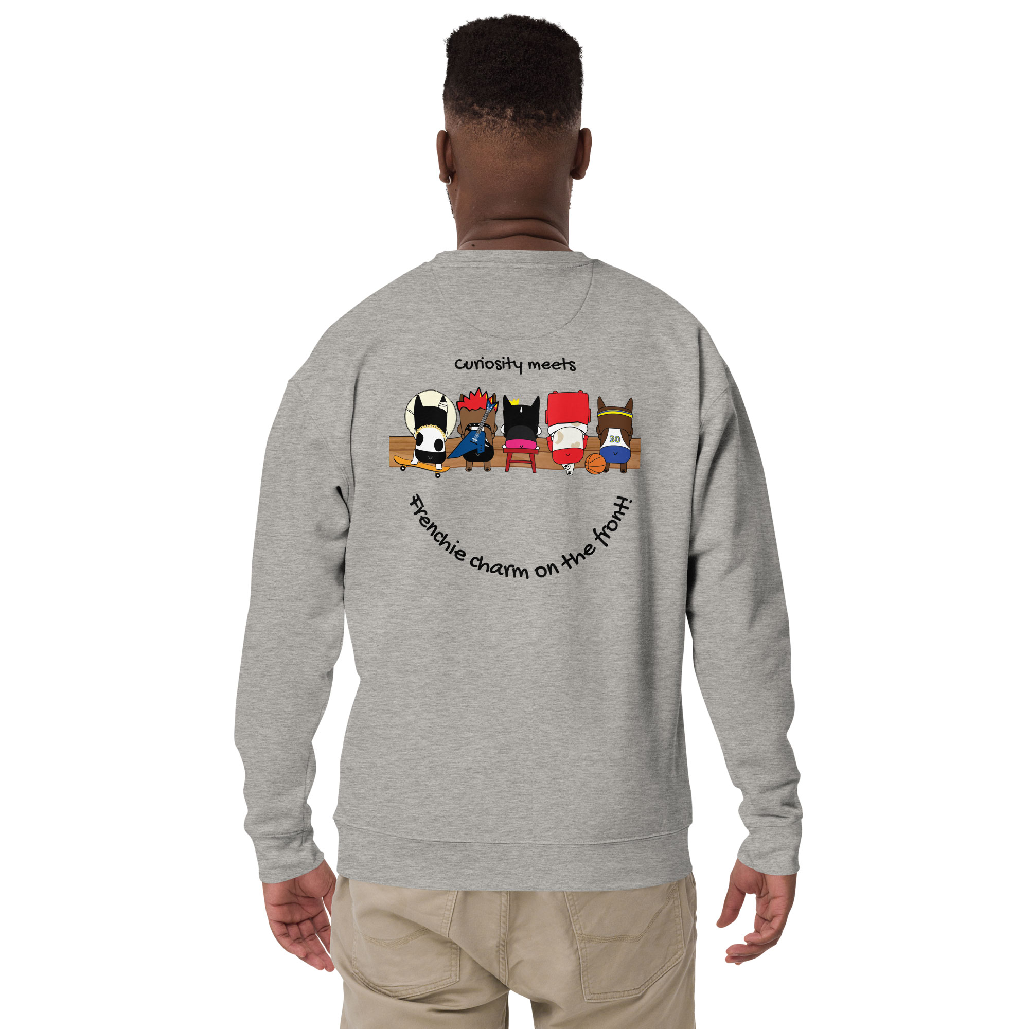 sweatshirt grey back man