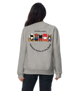 sweatshirt grey back woman