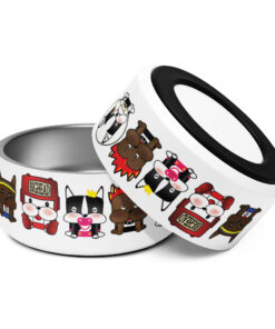 Alternative view of Frenchie Collection Stainless Steel Pet Bowl