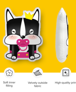 Alternative view of Princess Meizi Shaped Pillow - Soft and Colorful Cushion for Snuggling