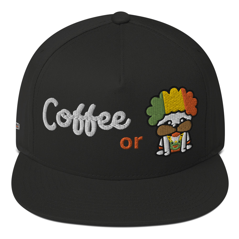 HipHop Don Flat Bill Cap - Coffee or Pug - Image 12