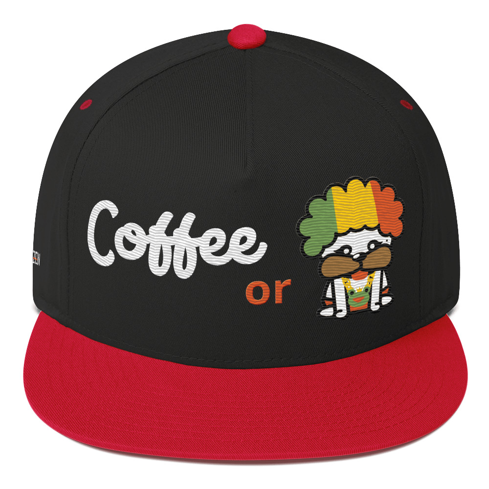 HipHop Don Flat Bill Cap - Coffee or Pug - Image 7
