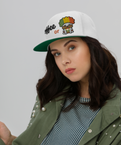 HipHop Don Flat Bill Cap - Coffee or Pug